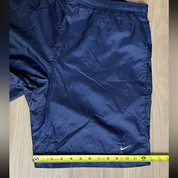 Nike Trainers Spell Out Trunks Shorts Lined Blue Vintage Men’s Size L - Picture 11 of 11